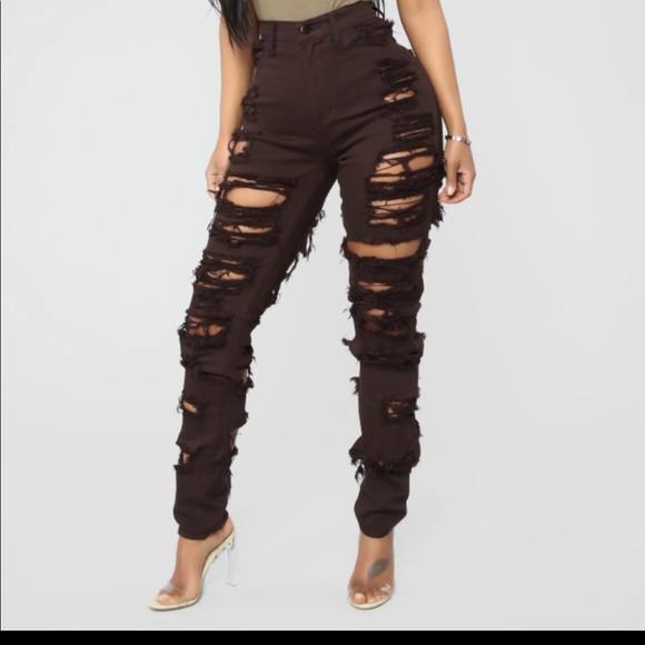 High waist Super ripped jeans - Picture 1 of 4